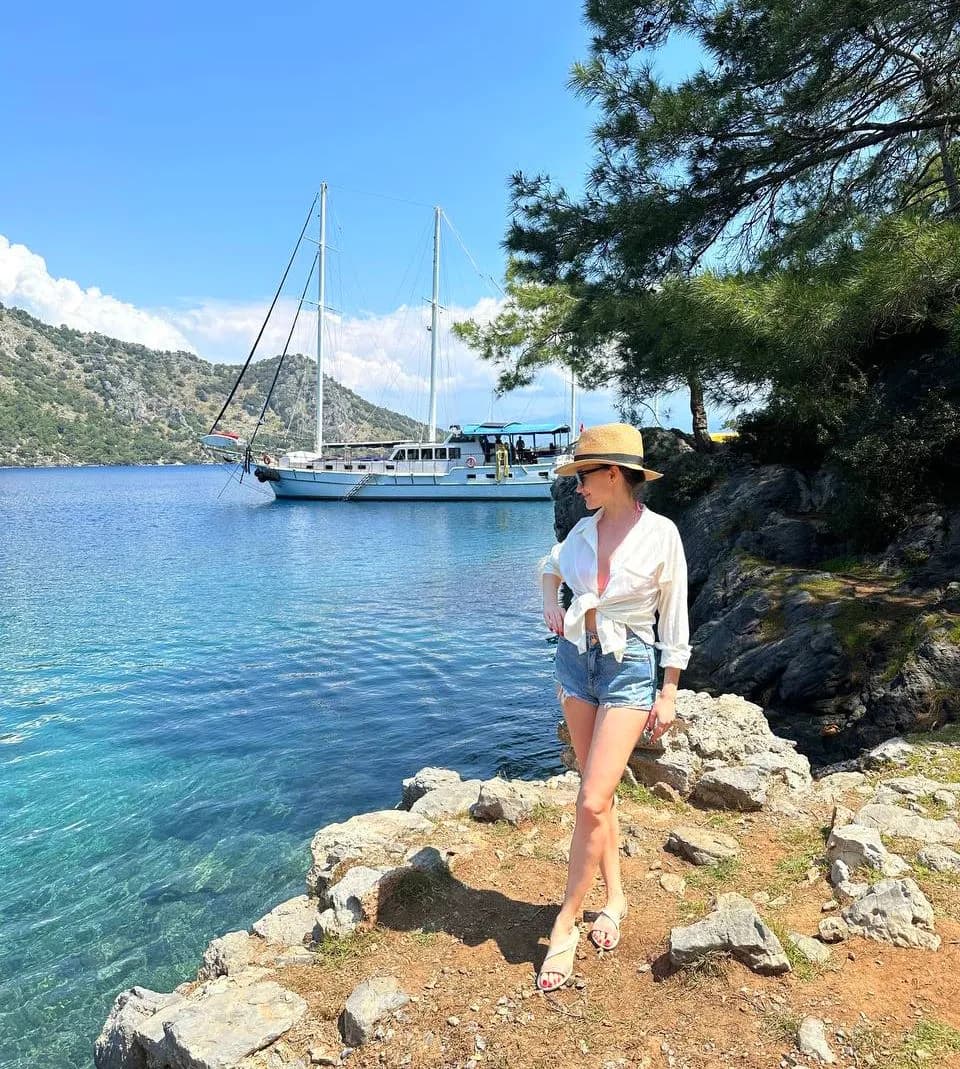 Остановка яхты в бухте Клеопатры