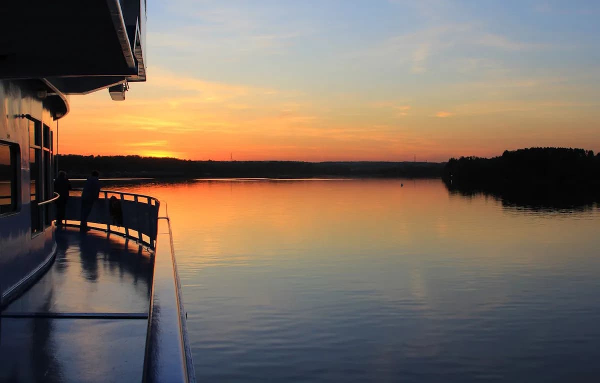 Волжский пейзаж на закате
