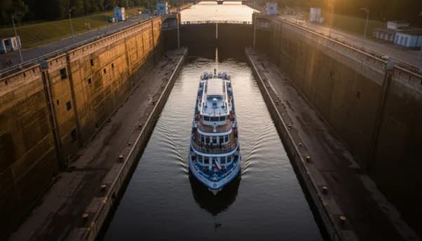 Как работает шлюзование на теплоходе
