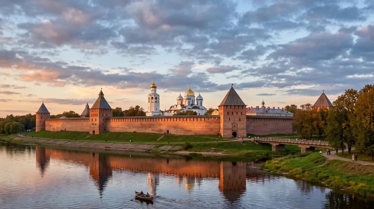 Новгородский Детинец: стены, башни и тишина внутри крепости