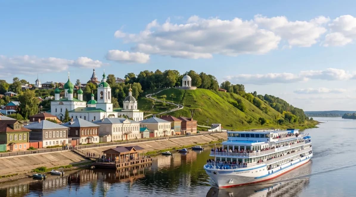 Прогулка по Волге и прогулка по городу — две половины одного дня