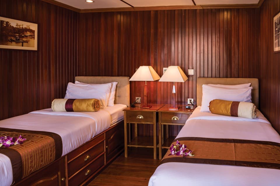 Двухместная каюта Теплохода Mekong Pandaw