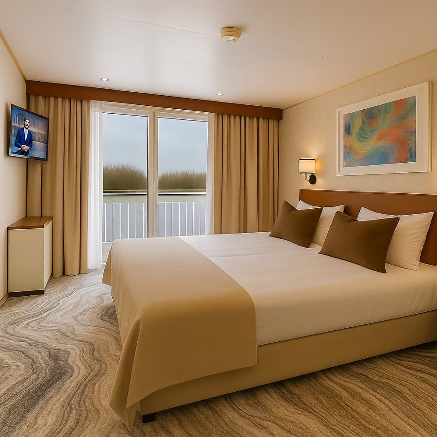 Двухместная каюта Теплохода CruceNova