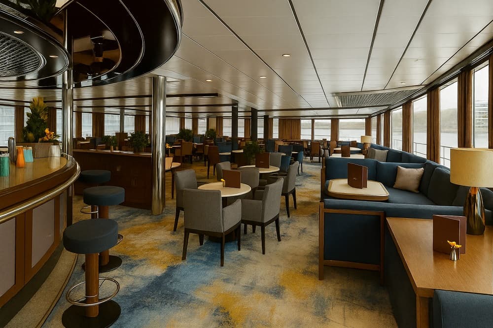 Панорамный лаундж-бар Теплохода CruceNova