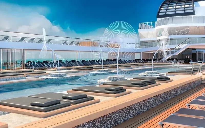 Бассейн на борту лайнера MSC Euribia Круизный лайнер MSC Euribia