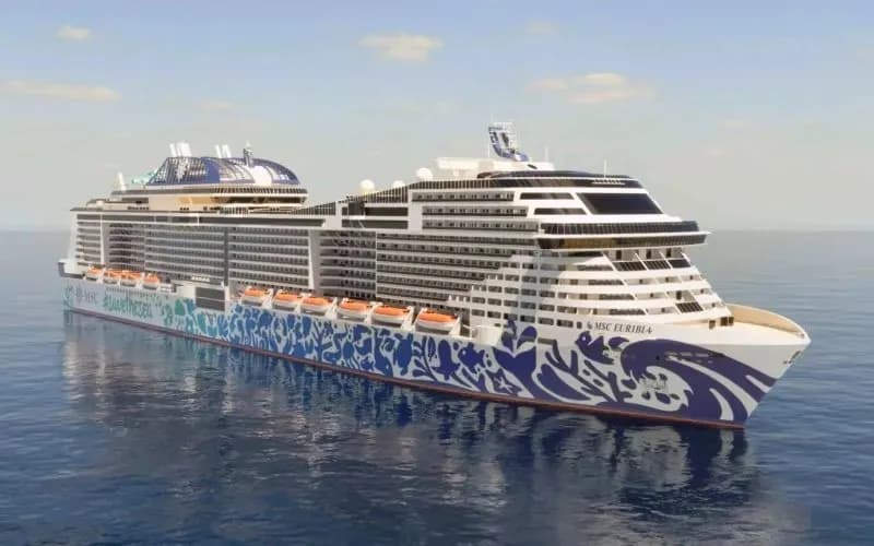 Лайнер MSC Euribia часто совершает круизы по Северной Европе Лайнер MSC Euribia