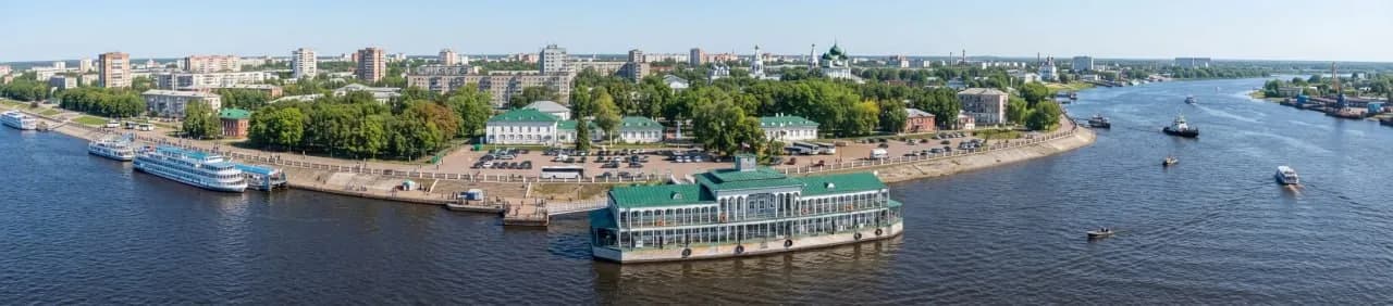 Порт Косторома вид сверху