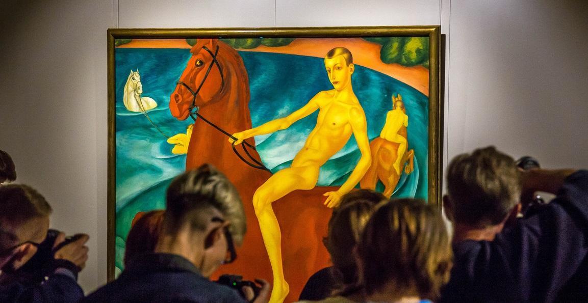 Купание красного коня - картина Петрова-Водкина