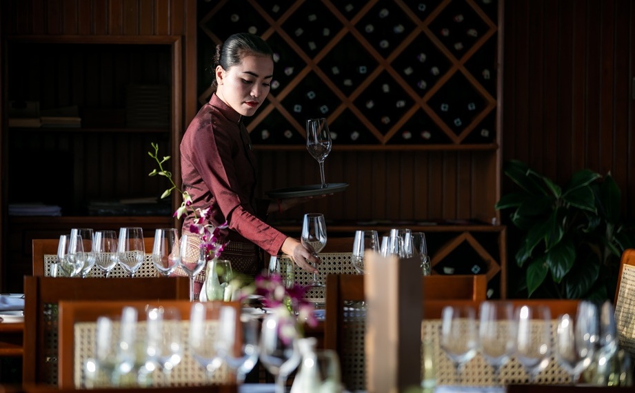 Сервировка Теплохода Mekong Pandaw