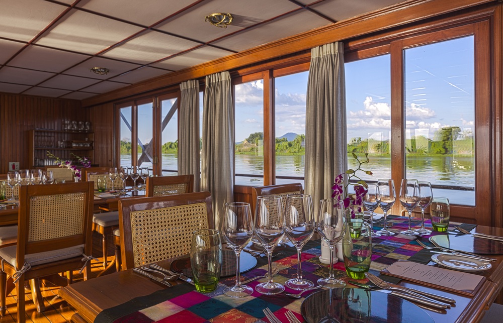Ресторан Теплохода Mekong Pandaw